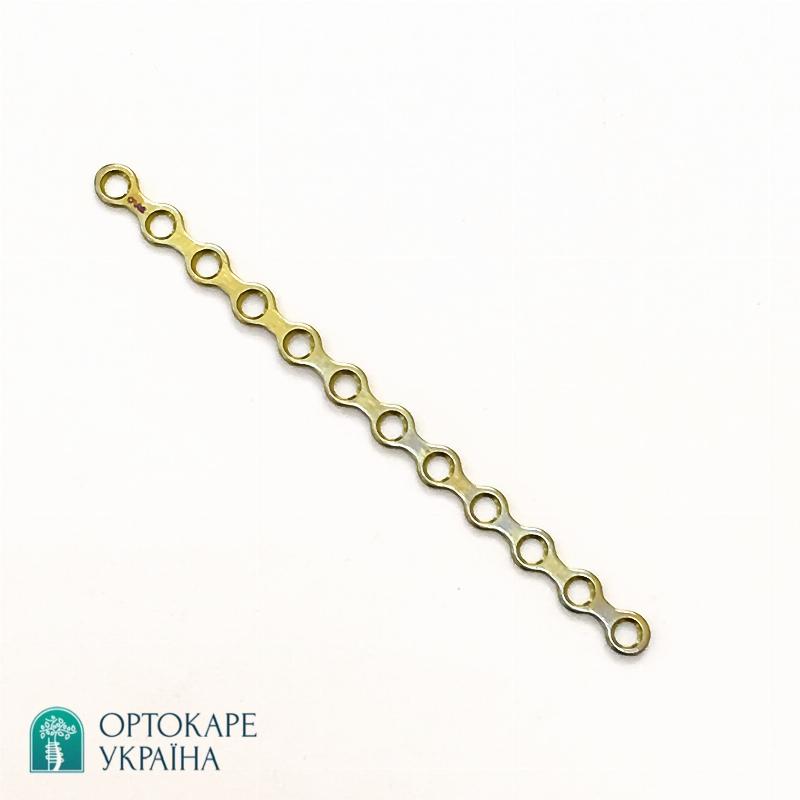 Пластина для реконструкції нижньої щелепи з 14 отворами, пряма, 2,8 мм